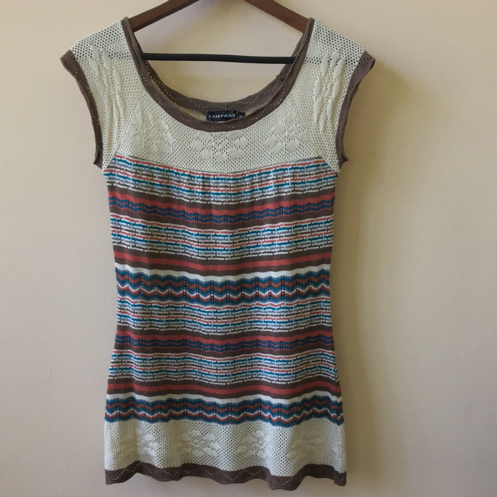 Like-new vintage Rampage Women’s Striped Knit Top